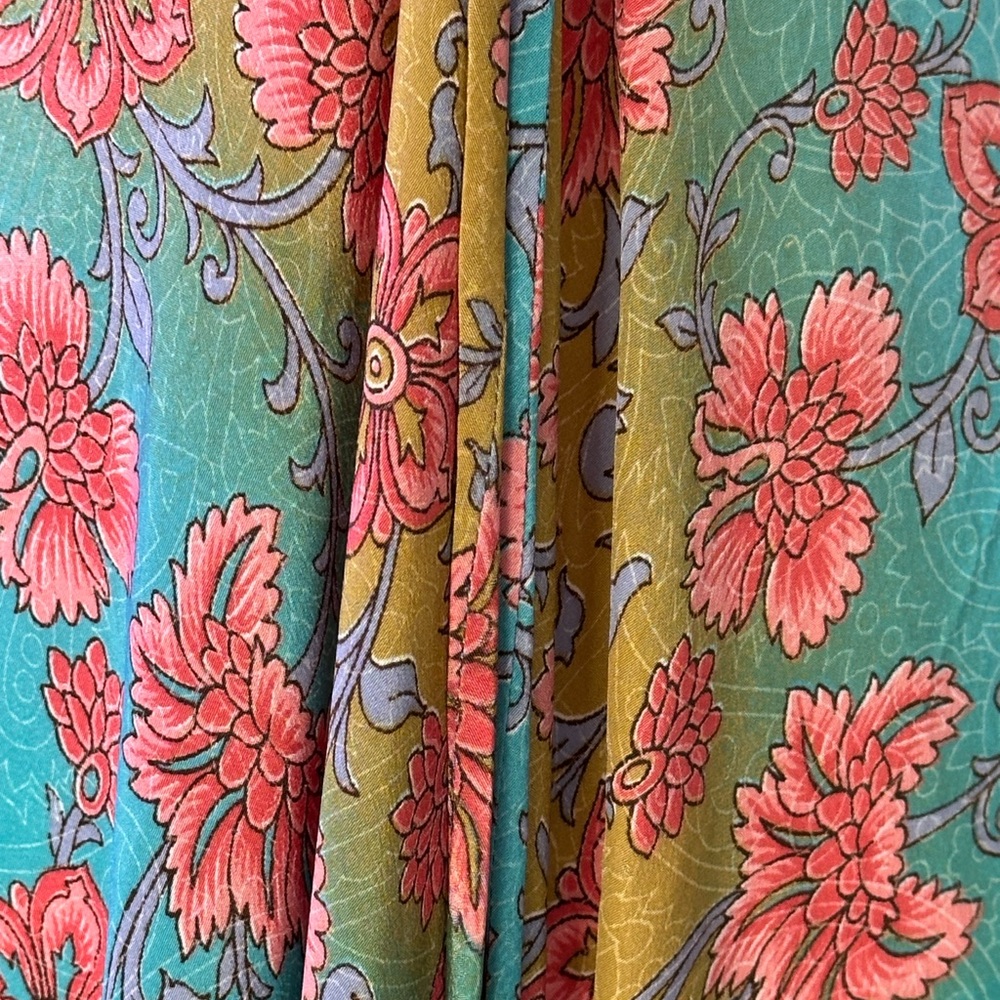 Karma Highway Bohemian Maxi Dress Long Flowy Free -Spirited Summer Floral Size M - Picture 9 of 12